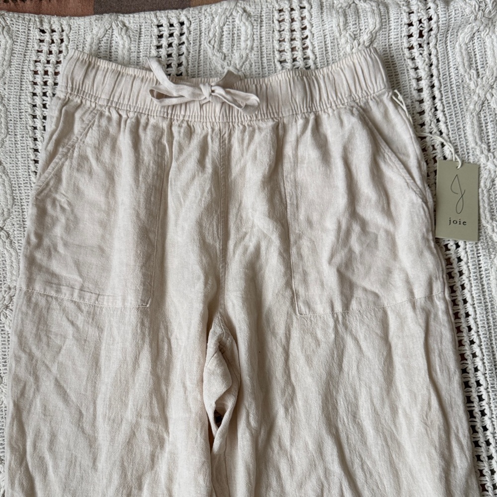 Joie Cream Wide Leg Pants